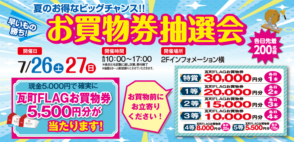 お買い物抽選会